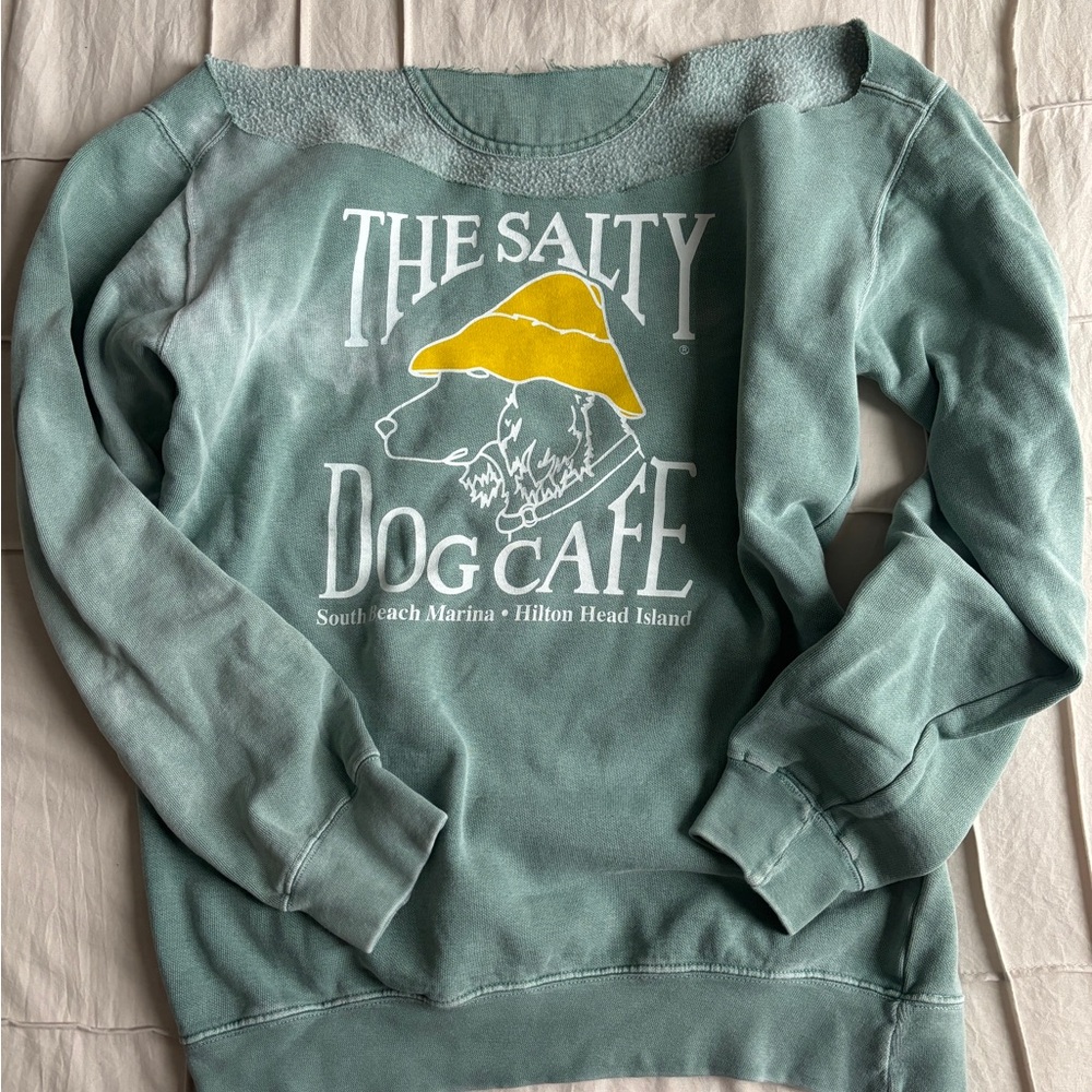 The Salty Dog Cafe Green Sweatshirt